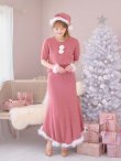 画像16: SALE!【サンタコス 5点セット】【S-Lサイズ/2カラー】ビジューニットワンピースサンタコスプレ[OF01] (16)