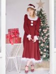 画像10: 【ノベルティ対象】【即日発送】【サンタコス 4点セット】【S-Lサイズ/2カラー】バックリボンフレアワンピースサンタコスプレ[OF01] (10)