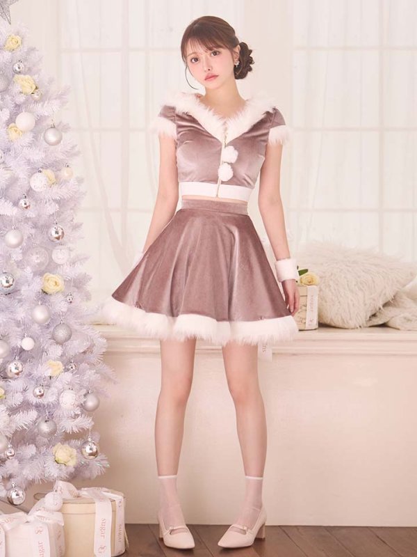 画像17: 【即日発送】【サンタコス 5点セット】【XS-XLサイズ/4カラー】セットアップバニーフレアサンタ[OF04] (17)