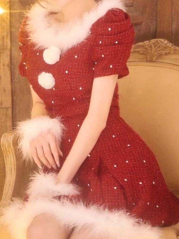 画像31: 【即日発送！】【サンタコス 4点セット】【XS-XLサイズ/3カラー】ツイードビジュープリーツスカートサンタコスプレ[HC03] (31)