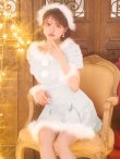 画像7: 【即日発送！】【サンタコス 4点セット】【XS-XLサイズ/3カラー】ツイードビジュープリーツスカートサンタコスプレ[HC03] (7)