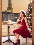 画像16: 【ノベルティ対象】【即日発送！】【サンタコス 4点セット】【S-Mサイズ/2カラー】立体ローズショートインスカートサンタコスプレ[YMT] (16)