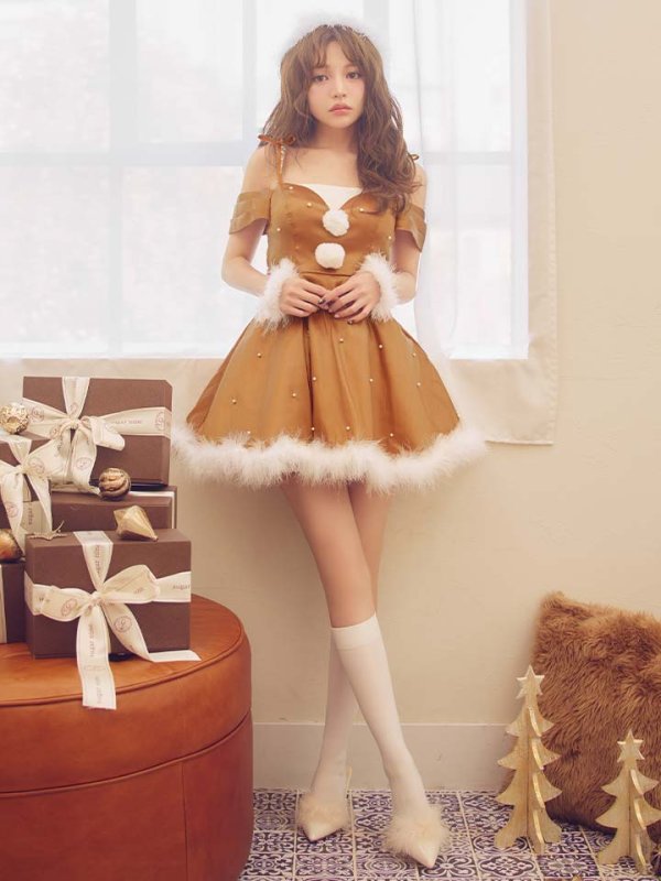 モデル:吉木千沙都 身長:158cm 着用サイズ:Sサイズ