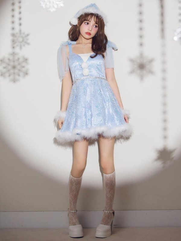 モデル:ちぃぽぽ 身長:158cm 着用サイズ:Sサイズ