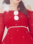 画像39: 【即日発送】【サンタ】袖付きシフォンワンピースビジューサンタコスプレ【コスプレ3点セット】【S-Mサイズ/2カラー】[OF04] (39)