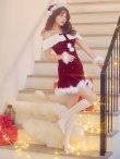 画像10: 【即日発送】【サンタ】オフショルファービジューマーメイドサンタコスプレ【コスプレ4点セット】【XS-Lサイズ/2カラー】[HC03] (10)