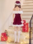 画像17: 【即日発送】【サンタ】オフショルファービジューマーメイドサンタコスプレ【コスプレ4点セット】【XS-Lサイズ/2カラー】[HC03] (17)