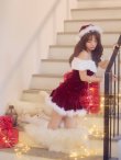 画像15: 【即日発送】【サンタ】オフショルファービジューマーメイドサンタコスプレ【コスプレ4点セット】【XS-Lサイズ/2カラー】[HC03] (15)