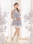 画像9: 【即日発送】【サンタ】アメスリフリルホルターネックサンタコスプレ【コスプレ4点セット】【XS-Lサイズ/2カラー】[OF04] (9)