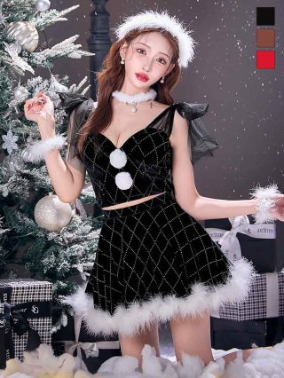 黒・ブラック サンタコスプレ 通販 - キャバドレス専門店 sugar (シュガー)
