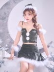 画像19: 【即日発送】【サンタ】ファーショルダーシースルーフレアサンタコスプレ【コスプレ5点セット】【XS-XLサイズ/2カラー】[HC03] (19)