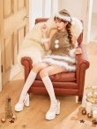 画像8: 【即日発送】【ノベルティ対象】【送料無料！】【サンタ】シフォンホルターネックティアードサンタコスプレ【コスプレ4点セット】【XS-Lサイズ/2カラー】[OF01/OF04] (8)