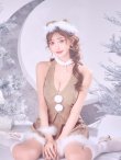 画像28: 【予約 / 11月中旬発送予定】【送料無料！】【サンタ】ホルターネックジップセットアップサンタコスプレ【コスプレ6点セット】【XS-XLサイズ/2カラー】[OF03] (28)