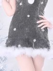 画像17: 【即日発送】【サンタ】スパンコールフラワーサンタコスプレ【コスプレ4点セット】【XS-Lサイズ/2カラー】[OF03] (17)