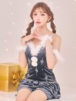 画像4: 【ノベルティ】【予約 / 11月上旬発送予定】【送料無料！】【サンタ】　スノーフレークビジューフレアサンタコスプレ【コスプレ4点セット】【XS-Lサイズ/3カラー】[OF03] (4)