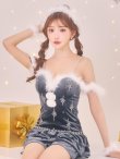 画像3: 【即日発送】【送料無料！】【サンタ】　スノーフレークビジューフレアサンタコスプレ【コスプレ4点セット】【XS-Lサイズ/3カラー】[OF01] (3)