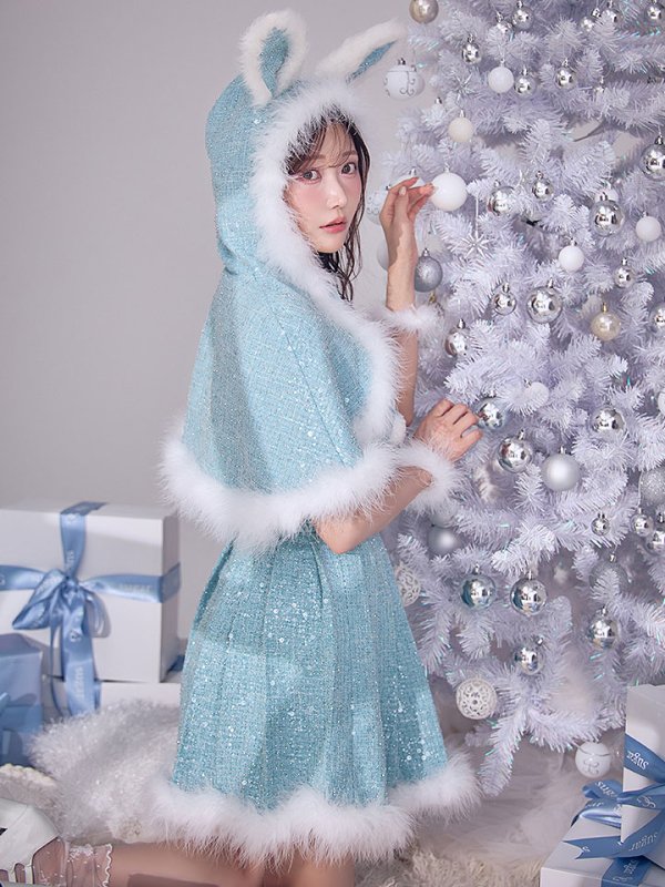 画像11: 【予約 / 11月下旬発送予定】【送料無料！】【サンタ】ウサ耳ケープ【Fサイズ/3カラー】[OF03] (11)