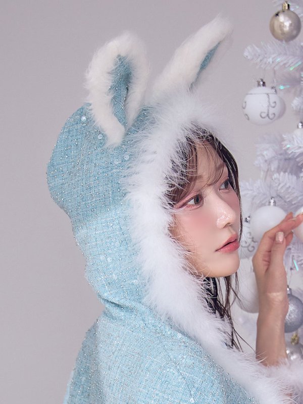 画像14: 【予約 / 11月下旬発送予定】【送料無料！】【サンタ】ウサ耳ケープ【Fサイズ/3カラー】[OF03] (14)