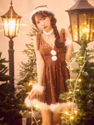 【即日発送】三上悠亜着用♡sugar♡リボンファーサンタコスプレ 即日発送】三上悠亜着用♡sugar♡リボンファーサンタコスプレ