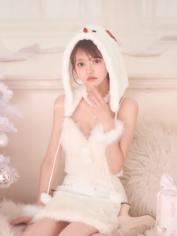 画像10: 【即日発送】【サンタ】ファービジューセットアップ雪だるまコスプレ【コスプレ6点セット】【XS-Mサイズ/1カラー】[HC02] (10)