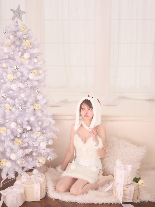 画像9: 【即日発送】【サンタ】ファービジューセットアップ雪だるまコスプレ【コスプレ6点セット】【XS-Mサイズ/1カラー】[HC02] (9)