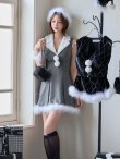 画像27: 【即日発送】【サンタ】ファー襟付きラメワンピサンタコスプレ【コスプレ4点セット】【S-Mサイズ/2カラー】[HC02] (27)