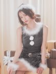 画像8: 【即日発送】【サンタ】ベルト付きファーサンタコスプレ【コスプレ4点セット】【XS-XLサイズ/3カラー】[OF04] (8)