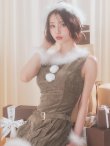 画像18: 【即日発送】【サンタ】ベルト付きファーサンタコスプレ【コスプレ4点セット】【XS-XLサイズ/3カラー】[OF04] (18)