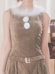 画像28: 【即日発送】【サンタ】ベルト付きファーサンタコスプレ【コスプレ4点セット】【XS-XLサイズ/3カラー】[OF04] (28)