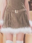 画像29: 【即日発送】【サンタ】ベルト付きファーサンタコスプレ【コスプレ4点セット】【XS-XLサイズ/3カラー】[OF04] (29)