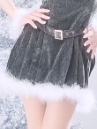 画像26: 【即日発送】【サンタ】ベルト付きファーサンタコスプレ【コスプレ4点セット】[OF01/OF04] (26)