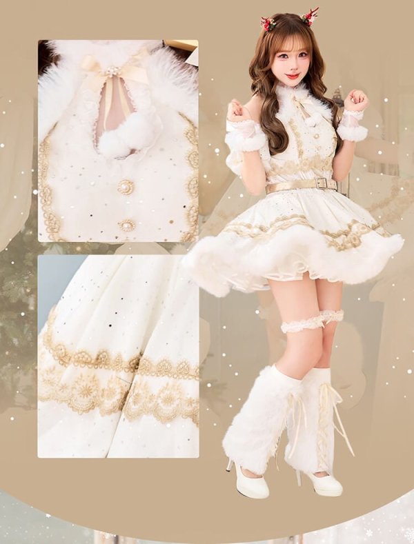 画像3: 【即日発送】【サンタ】ジュエルドブランシュトナカイ【Malymoon/マリームーン】【コスプレ8点セット】【SMサイズ/1カラー】[HC03] (3)