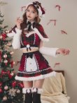画像1: 【即日発送】【サンタ】ノエルドチェックケープサンタ【Malymoon/マリームーン】【コスプレ9点セット】【フリーサイズ/2カラー】[OF03] (1)