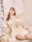 画像2: 【サンタSALE!!】【即日発送】【サンタコス 3点セット】【XS-XLサイズ/1カラー】オフショルダーシアーチュールフレアサンタコスプレ[HC02] (2)