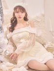 画像15: 【サンタSALE!!】【即日発送】【サンタコス 3点セット】【XS-XLサイズ/1カラー】オフショルダーシアーチュールフレアサンタコスプレ[HC02] (15)