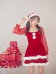 画像15: 【サンタSALE!!】【即日発送】【サンタコス 3点セット】【S-Lサイズ/1カラー】チュールシアーフレアサンタコスプレ[HC02] (15)