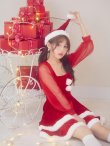 画像11: 【サンタSALE!!】【即日発送】【サンタコス 3点セット】【S-Lサイズ/1カラー】チュールシアーフレアサンタコスプレ[HC02] (11)