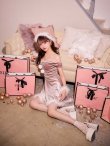 画像30: 【即日発送！】【サンタコス 5点セット】【XS-XLサイズ/3カラー】オフショルビジューリボンフレアサンタ[HC02] (30)