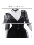 画像13: 【即日発送】ブラックバニーコスプレセット/ショートインロング【sugar nineハロウィン4点セット】 【S?XLサイズ/1カラー】[YMT] (13)