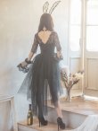 画像6: 【即日発送】ブラックバニーコスプレセット/ショートインロング【sugar nineハロウィン4点セット】 【S?XLサイズ/1カラー】[YMT] (6)