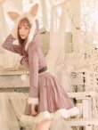 画像12: 【即日発送】フードベロアバニーコスプレセット【sugar nineハロウィン2点セット】【S?XLサイズ/1カラー】【YMT】 (12)