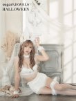 画像2: 【即日発送】【sugar nine×マリームーンコラボ】 セクシーレースバニーコスプレセット【sugar nineハロウィン7点セット】【S-Mサイズ/4カラー】[YMT] (2)