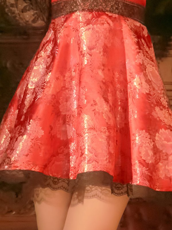 画像10: 【即日発送】フレアチャイナドレスコスプレセット【sugar nineハロウィン2点セット】【4サイズ/2カラー】(SE01YN)【OF01】 (10)