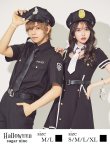 画像2: 【即日発送】ブラックポリスコスプレセット【sugar nineハロウィン5点セット】【M-XLサイズ/1カラー】[OF01-Bsv/YMT-Bg] (2)
