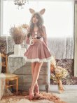 画像6: 【即日発送】フードベロアバニーコスプレセット【sugar nineハロウィン2点セット】【S?XLサイズ/1カラー】【YMT】 (6)