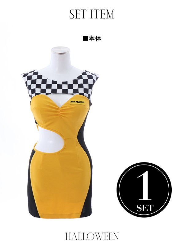 画像14: 【即日発送】レースクイーンコスプレ【sugar nineハロウィン】【XS-Mサイズ/1カラー】[OF01] (14)