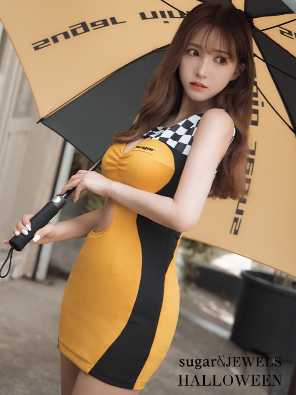 画像5: 【即日発送】レースクイーンコスプレ【sugar nineハロウィン】【XS-Mサイズ/1カラー】[OF01] (5)