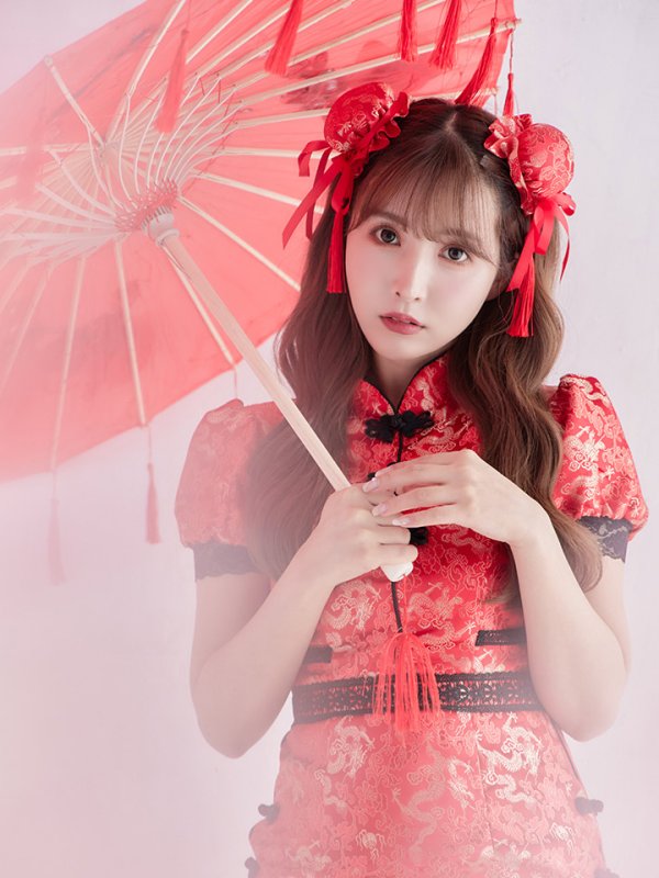 画像2: 【SALE!!】【即日発送】マーメイドスカートチャイナドレスコスプレ (SE01YN)【sugar nineハロウィン2点セット】【S-Lサイズ/1カラー】[OF01] (2)