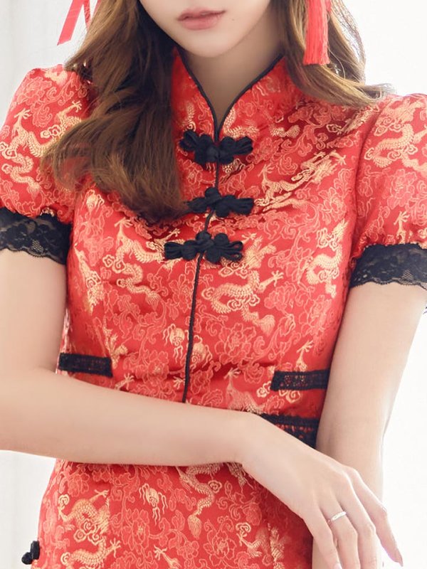 画像7: 【SALE!!】【即日発送】マーメイドスカートチャイナドレスコスプレ【sugar nineハロウィン2点セット】【S-Lサイズ/1カラー】 (SE01YN)[HC03] (7)