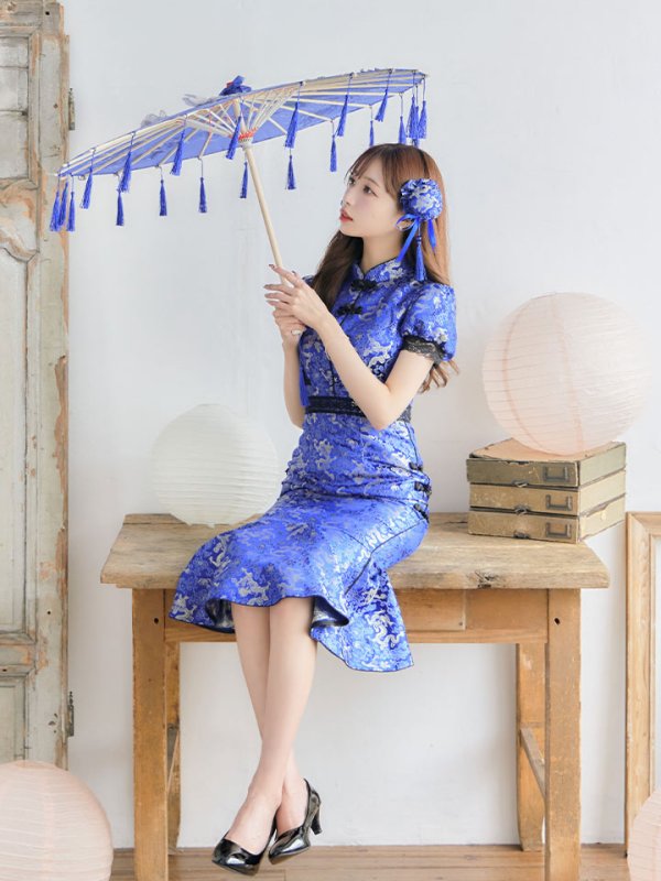 画像9: 【SALE!!】【即日発送】マーメイドスカートチャイナドレスコスプレ 【sugar nineハロウィン2点セット】【S-Lサイズ/1カラー】(SE01YN)[HC03] (9)